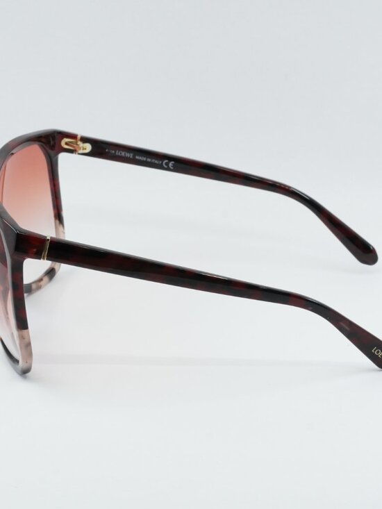 Loewe LW40001I 54T Filipa Sunglasses Red Havana/Rose Havana Square Frame main image 9